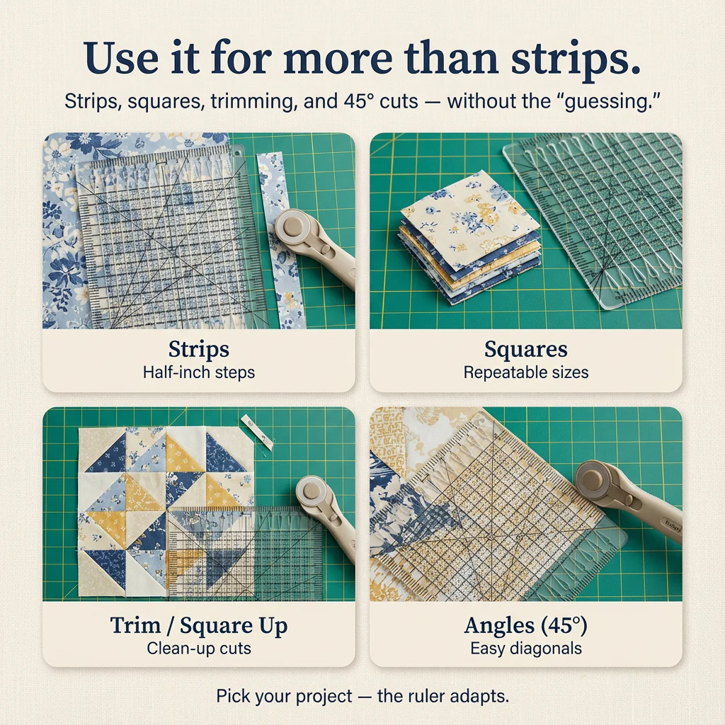 PerfectCut™ Slotted Quilting Ruler