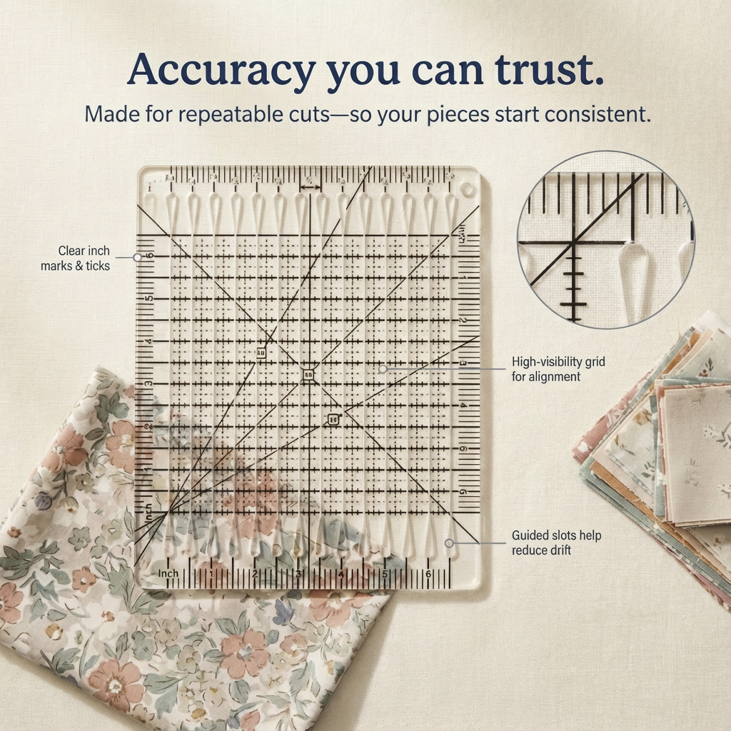 PerfectCut™ Slotted Quilting Ruler