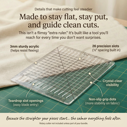 PerfectCut™ Slotted Quilting Ruler