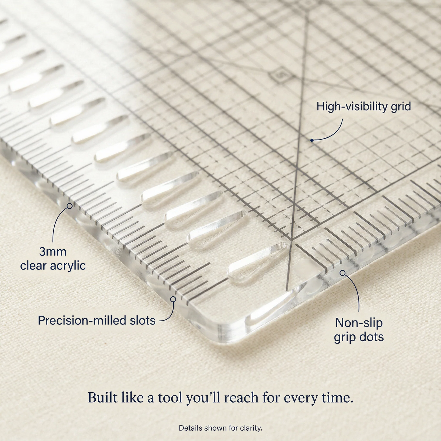 PerfectCut™ Slotted Quilting Ruler