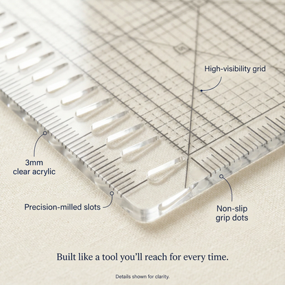 PerfectCut™ Slotted Quilting Ruler